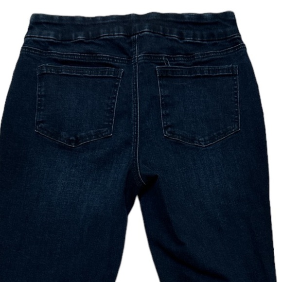 Chico’s Sequined Pull On Jegging Ankle Stretchy Denim Sequin Detail Hip & Ankles - Picture 3 of 10